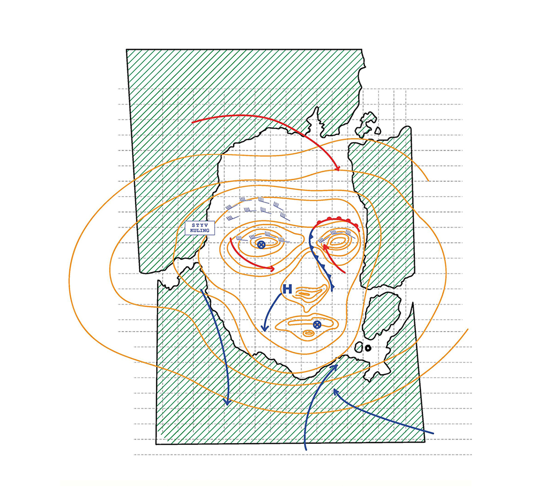Illustration: Människa som en kartbild